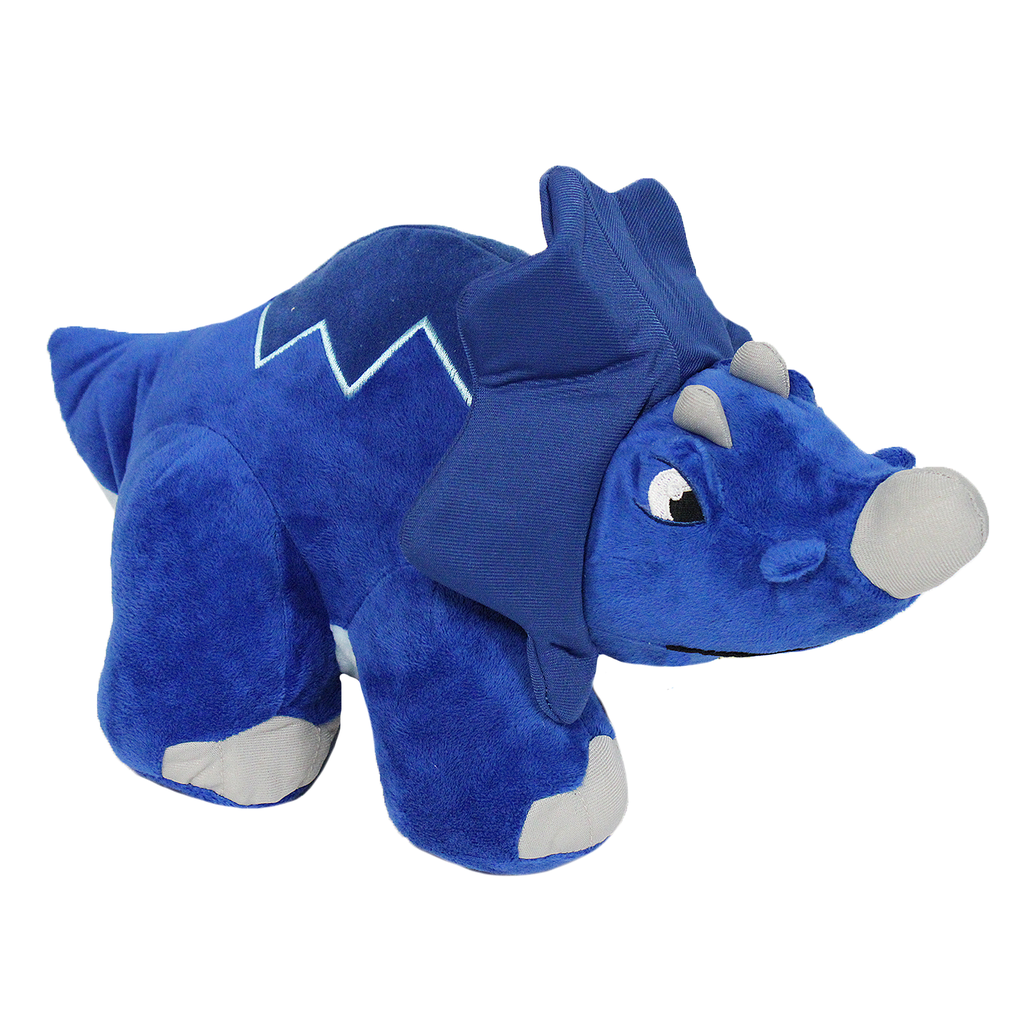 35*20CM DINO TRICERATOP BLUE