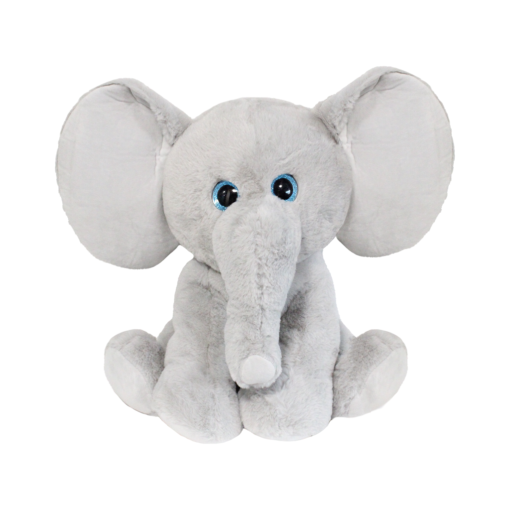 25CM ELEFANTE GG GRIS GLITTER