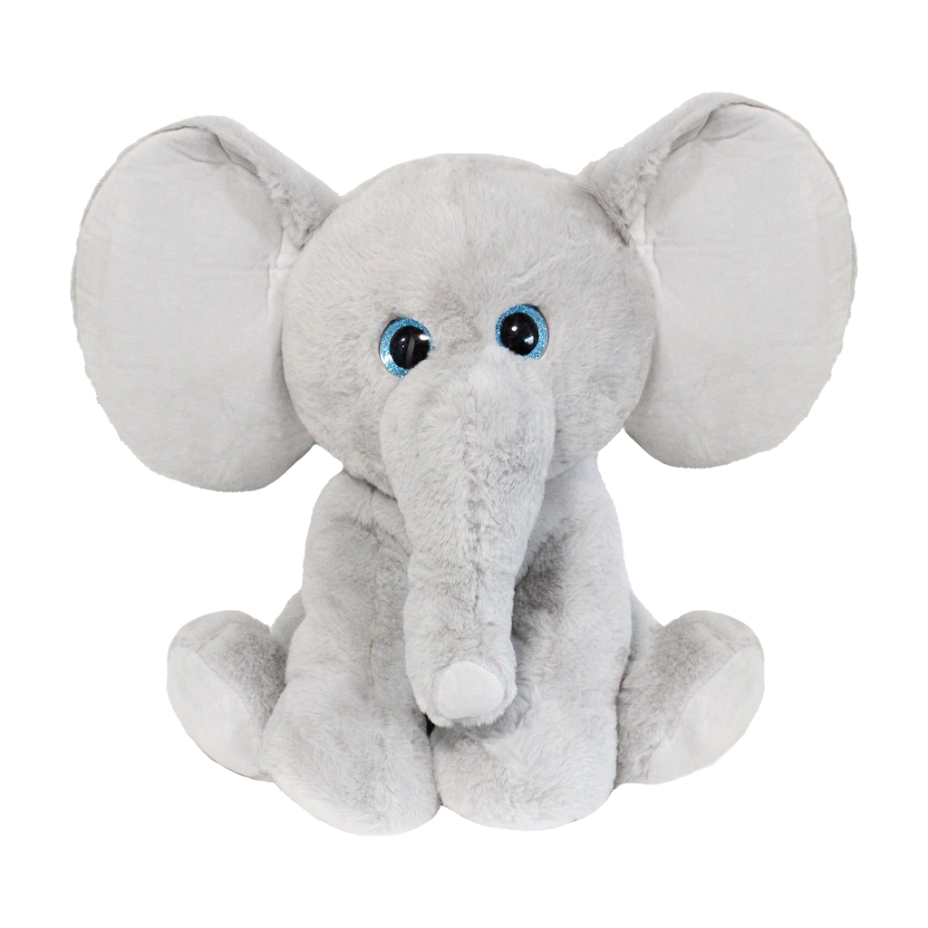 30CM ELEFANTE GG GRIS GLITTER