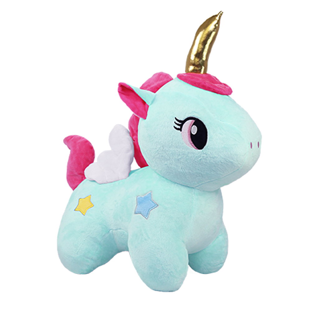 (RELLENO) 50CM UNICORNIO MELI AZUL