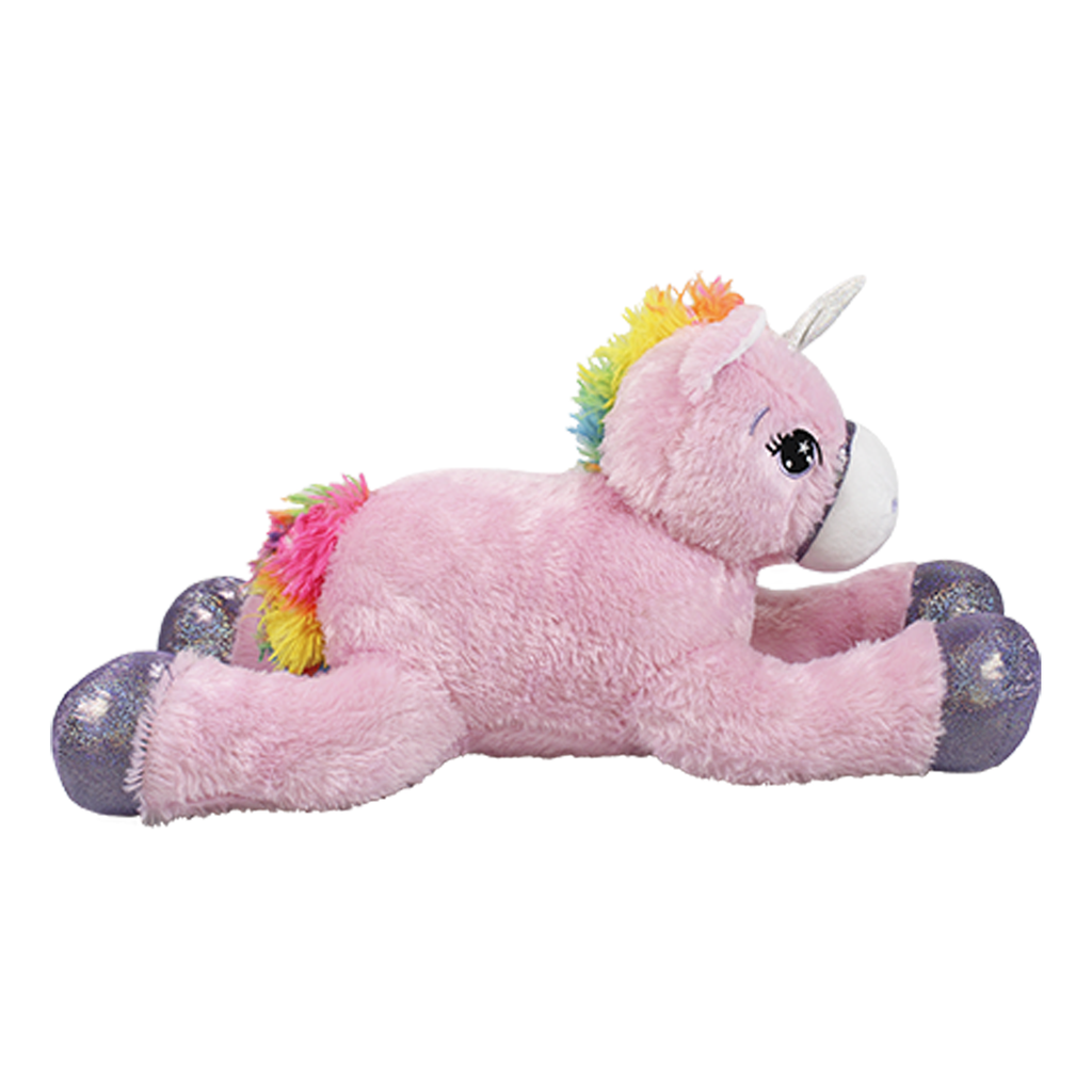 (RELLENO) 60CM UNICORNIO ACOSTADO ROSA