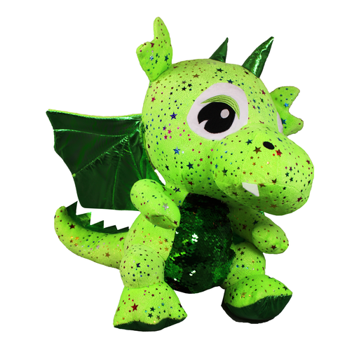 [A073/6PZ] (RELLENO) 45CM DRAGON DRACO VERDE